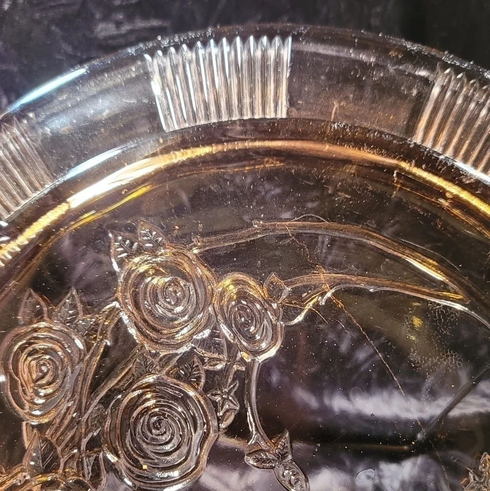 0187. Vintage ~ Federal Glass Co.~ Footed 11.5